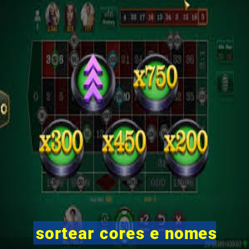 sortear cores e nomes